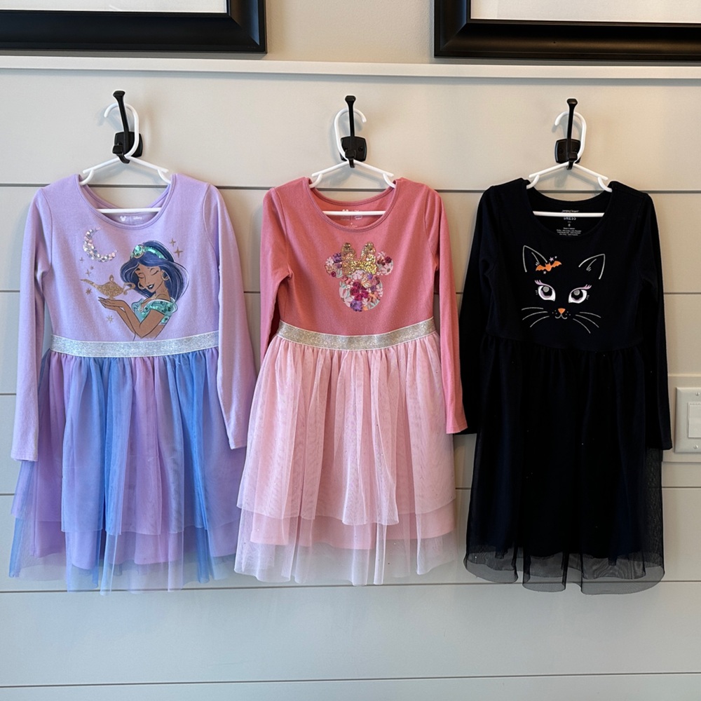 Girls long sleeve tulle dresses